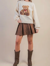 Pollyanna Faux Leather Mini Skirt