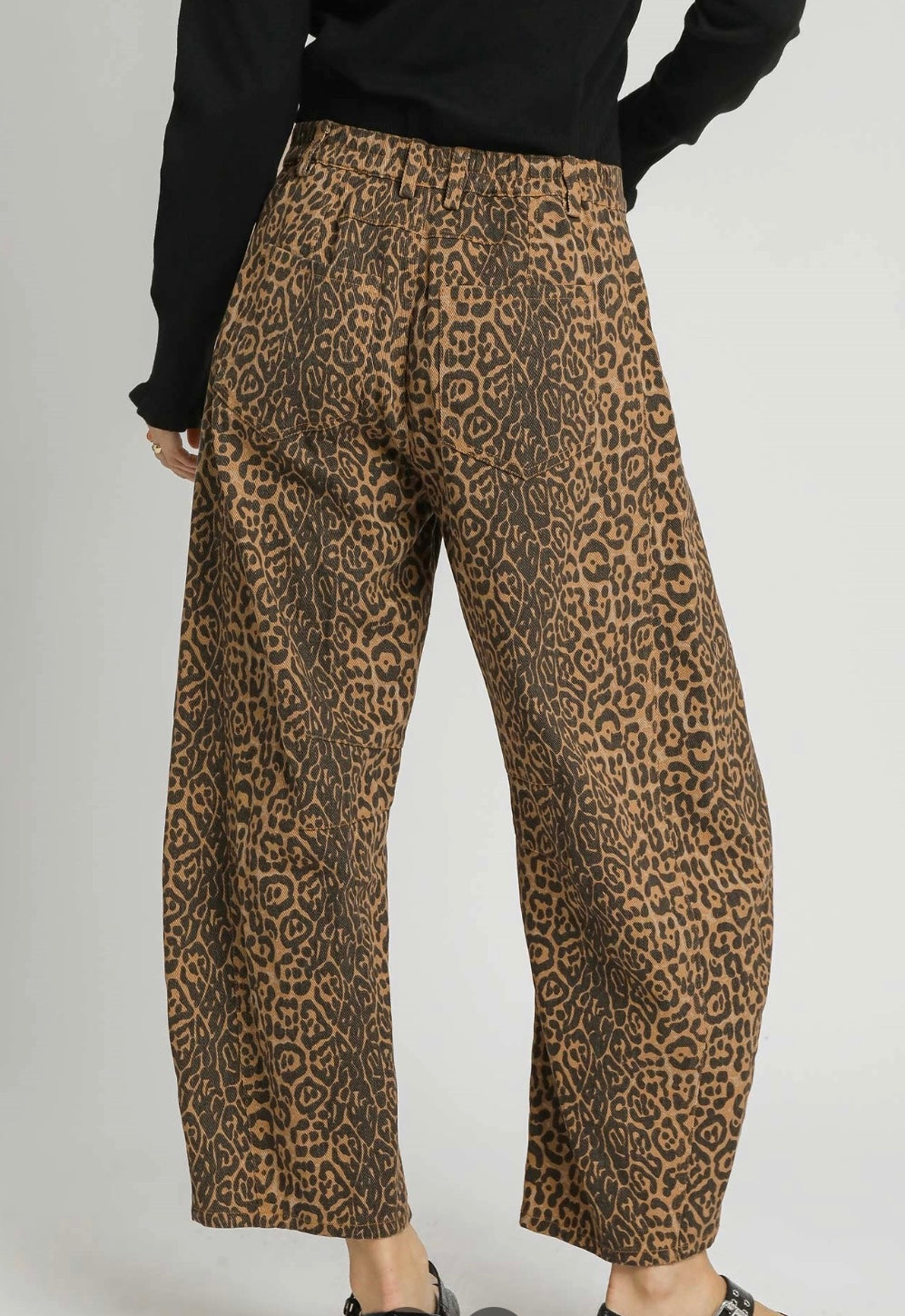 Keri Leopard Print Wide Leg Pant