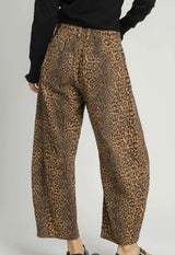 Keri Leopard Print Wide Leg Pant