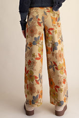 Tayler Floral Print Washed Pant