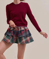 Mandi Multi Plaid Skort