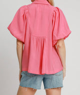 Camill Coral Pink Top