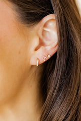 Linny&Co Clara Gold And Silver Cross Earrings