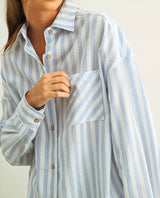 Danielle Striped Button Down Shirt