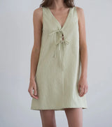 Jackie Front Tie Mini Dress