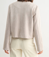 Samantha Suede Buttondown Jacket