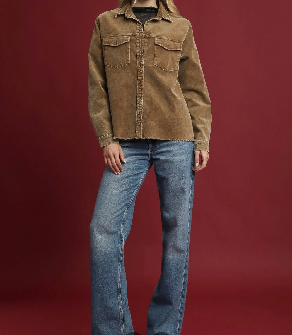 Corbin Stone Wash Corduroy Jacket