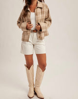 Bobbi Plaid Button Down Jacket