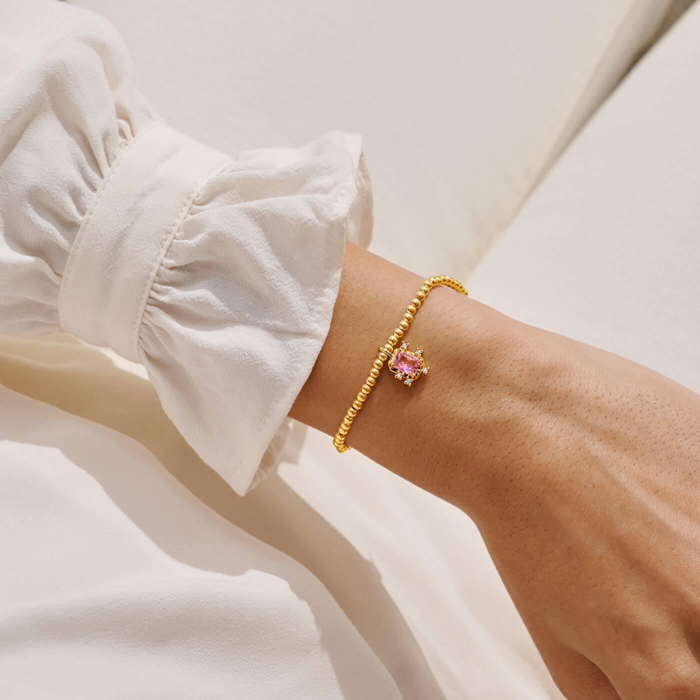 A Littles & Co 'You Make The Whole Place Shimmer' Bracelet In Gold-Tone Plating