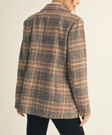 RayLee Brown Plaid Blazer