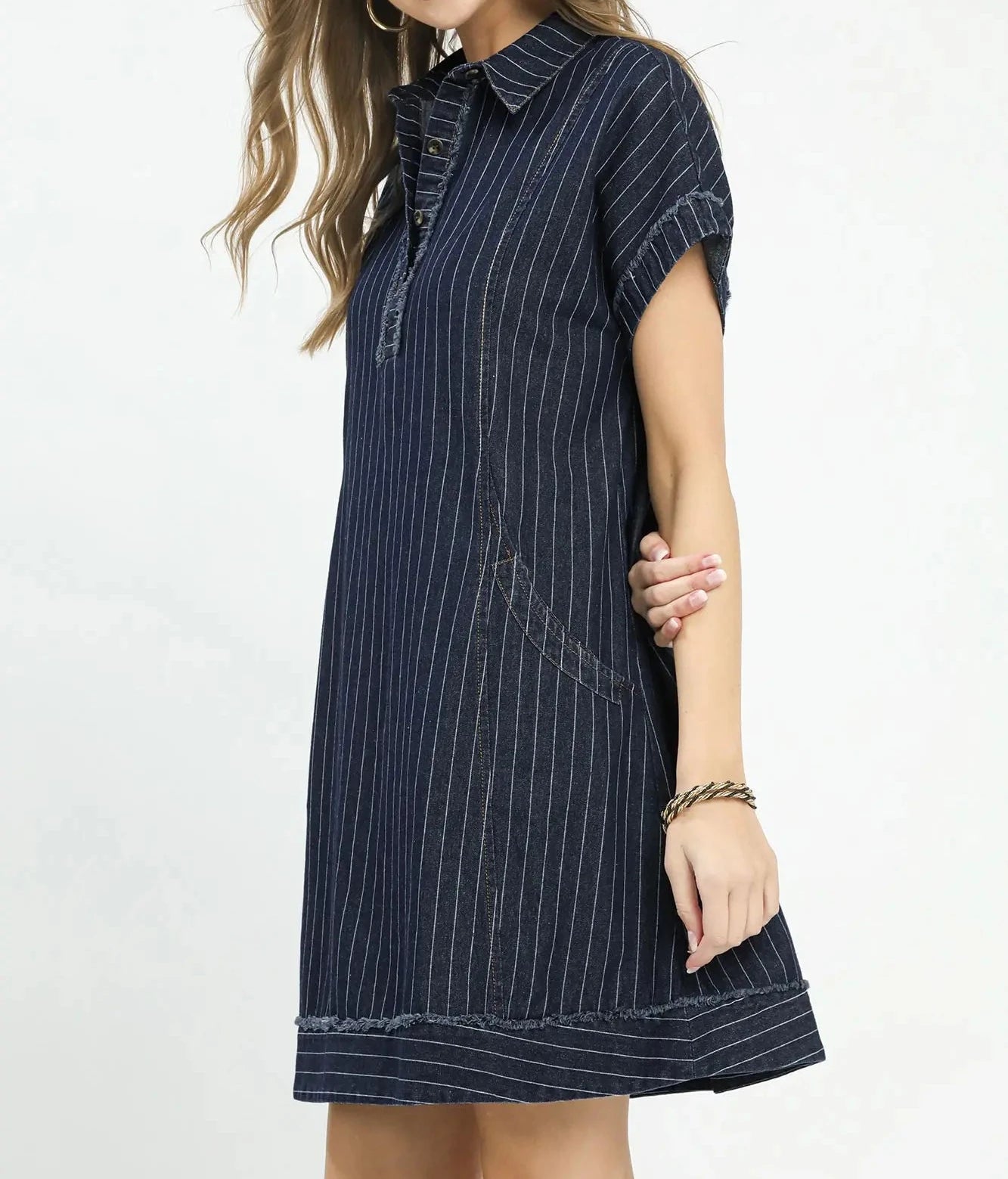 Kenzi Pinstripe Mini Dress