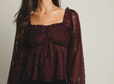 Victoria Lace Sweetheart Blouse