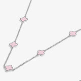 A Littles Signature Pink Clover Necklace