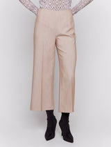 Truffle Wide Leg Pant W/ Side Zipper