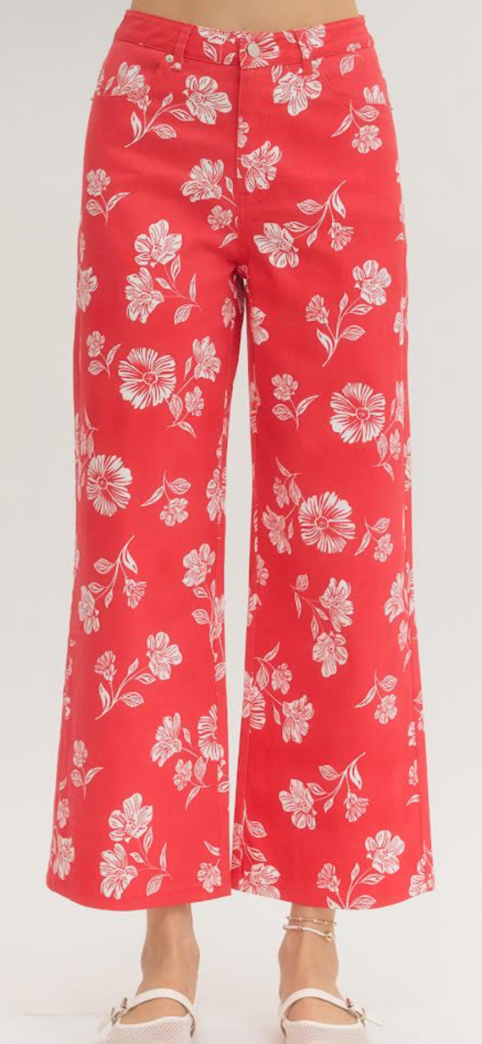 Jimmy Red Floral Pant