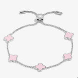 A Littles Signature Pink Clover Bracelet