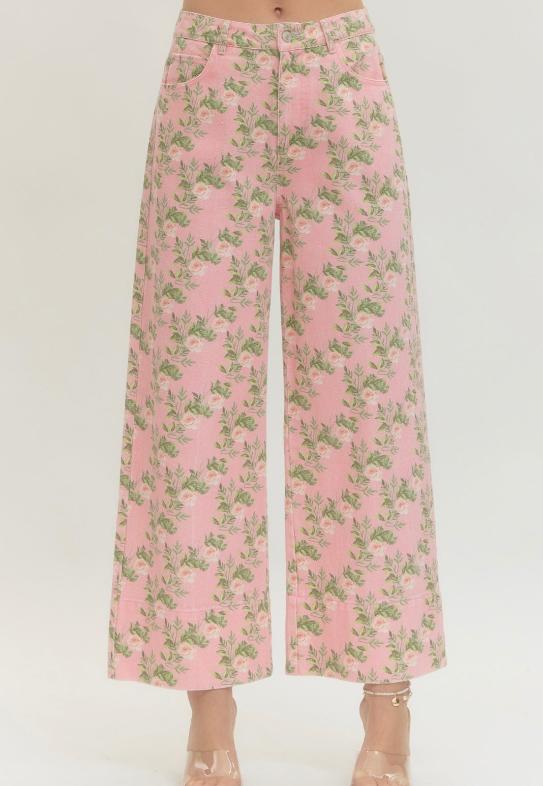 Barrin Pink Floral Pant
