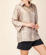 Ginni Snakeskin Top