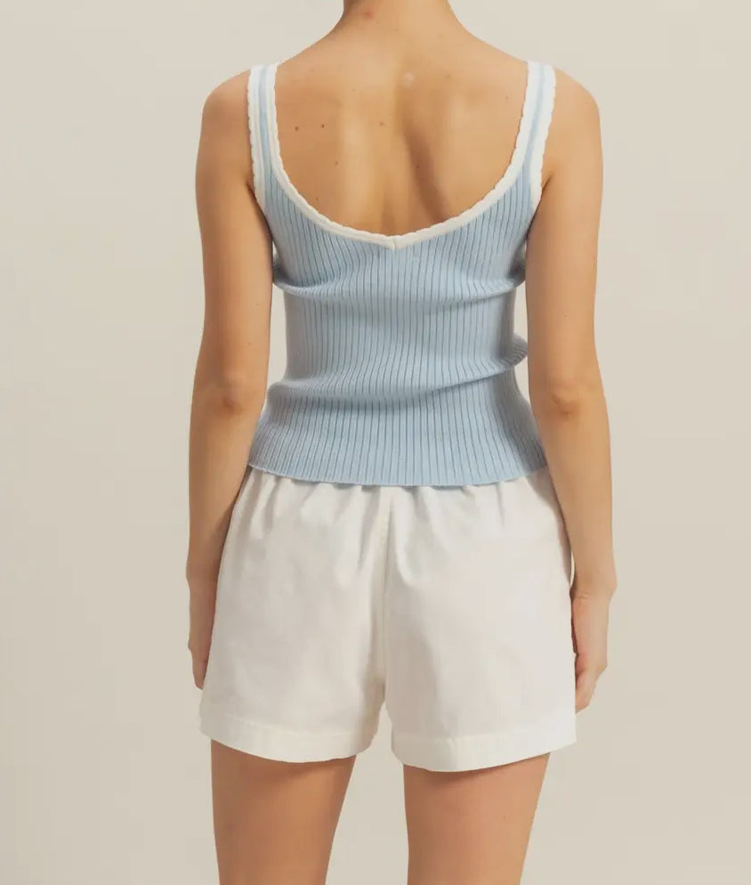 Sara Contrast Trim Tank
