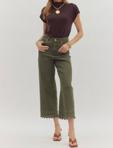 Alex Embroidered Ankle Length Pants