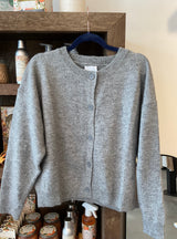 Abby Heather Grey Sweater Cardigan