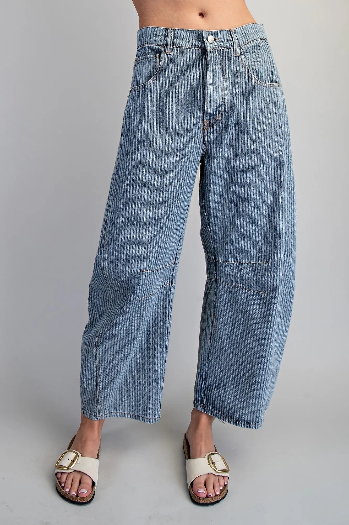 Kenny Striped Barrel Pants