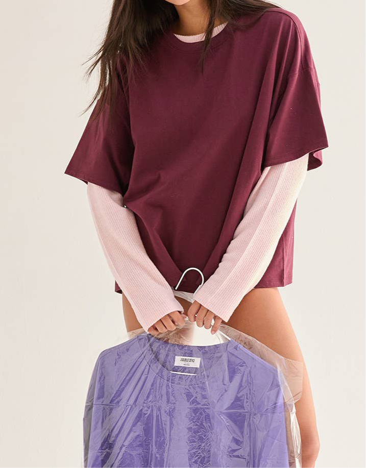 Dark Cherry Oversized T-Shirt