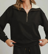 Randall Black Cloudknit Top