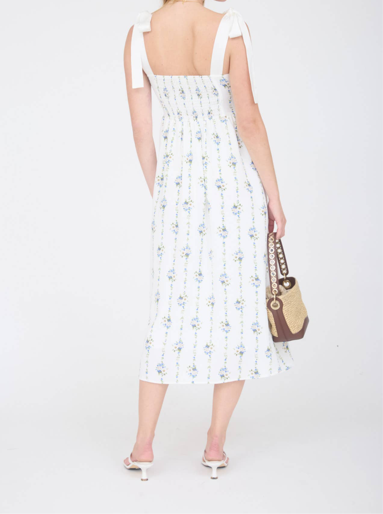 Sidni Tie Strap Midi Dress