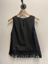 Fringe Hem Sleeveless Top