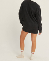 Kylie Washed Oversized Mini Sweatshirt Dress