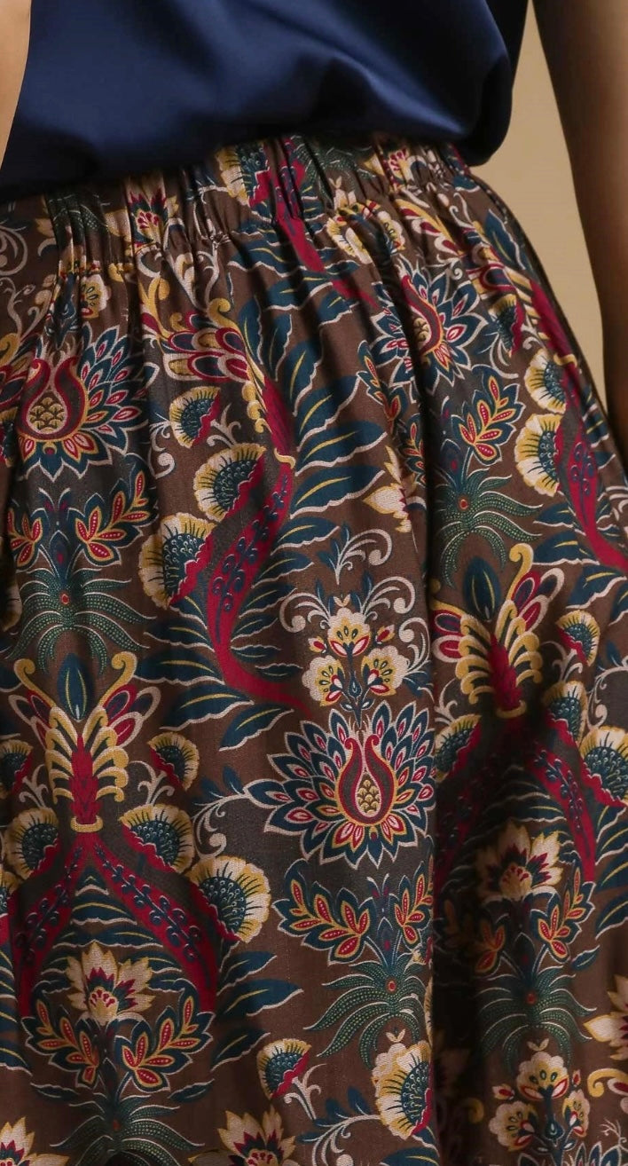 Lauren Floral Caramel Mix Pant