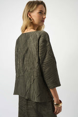 JR Pleated Satin Boxy Top