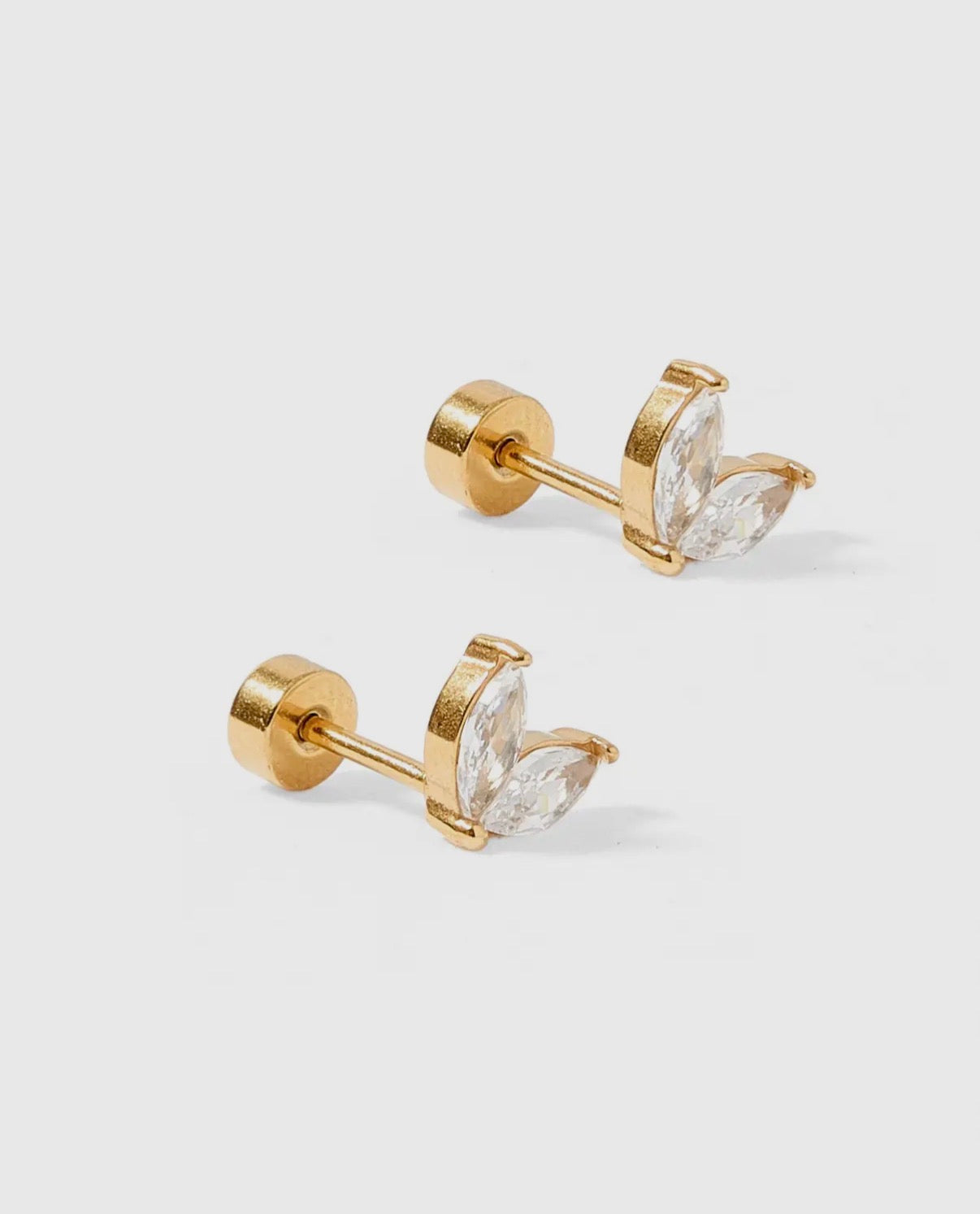 Linny&Co Gold Nova Screwback Studs