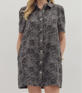 Stevie Floral Denim Dress