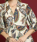 Kaia Paisley Midi Dress