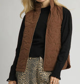 Aris Quilted Floral Vest