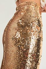 Danna Gold Sequin Skirt