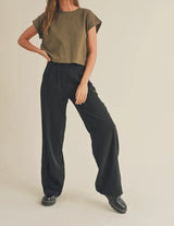 Harrison Cuffed Sleeve Tee