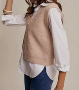 Emily Ribbed Sweater Vest