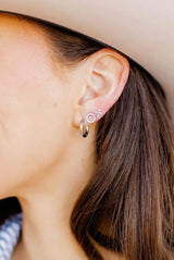 Linny&Co Clara Gold And Silver Cross Earrings