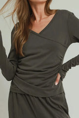 Chandler Side Shirred Top