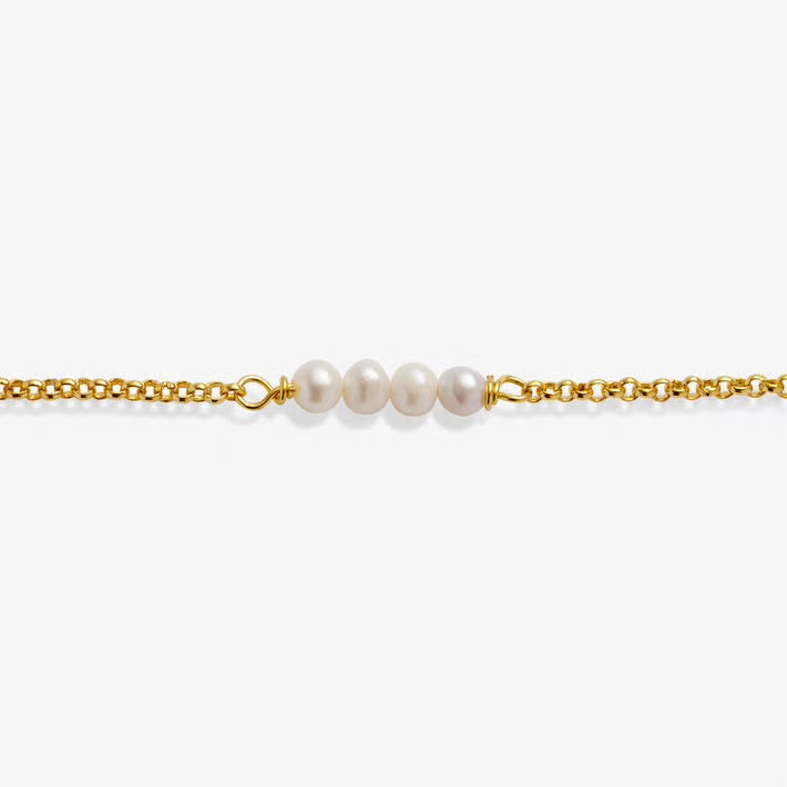 A Littles Double Layered Pearl Bracelet