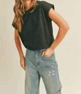 Harrison Cuffed Sleeve Tee