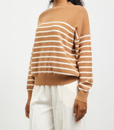 Toffee Mock Neck Sweater