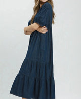 Cassie Denim Tiered Dress