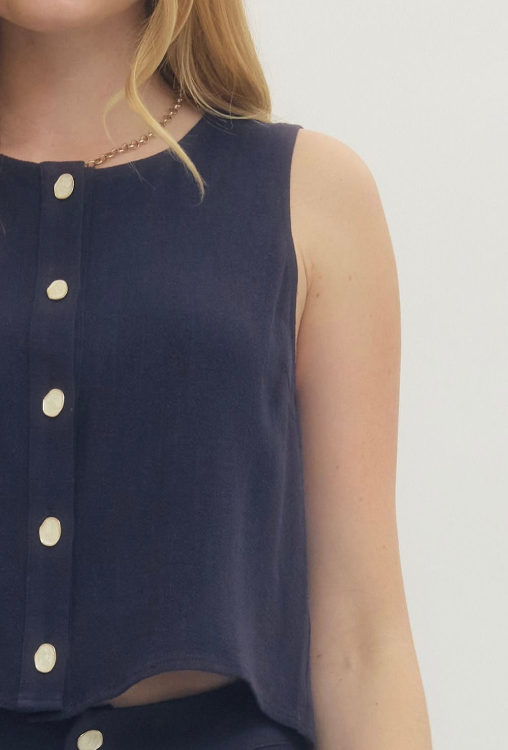 Kaylyn Woven Sleeveless Top