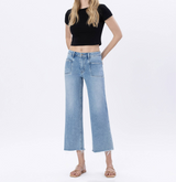 Holly Crop Slim Wide Leg Jeans