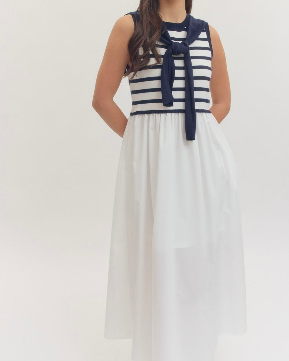Robbey Striped Midi Dress