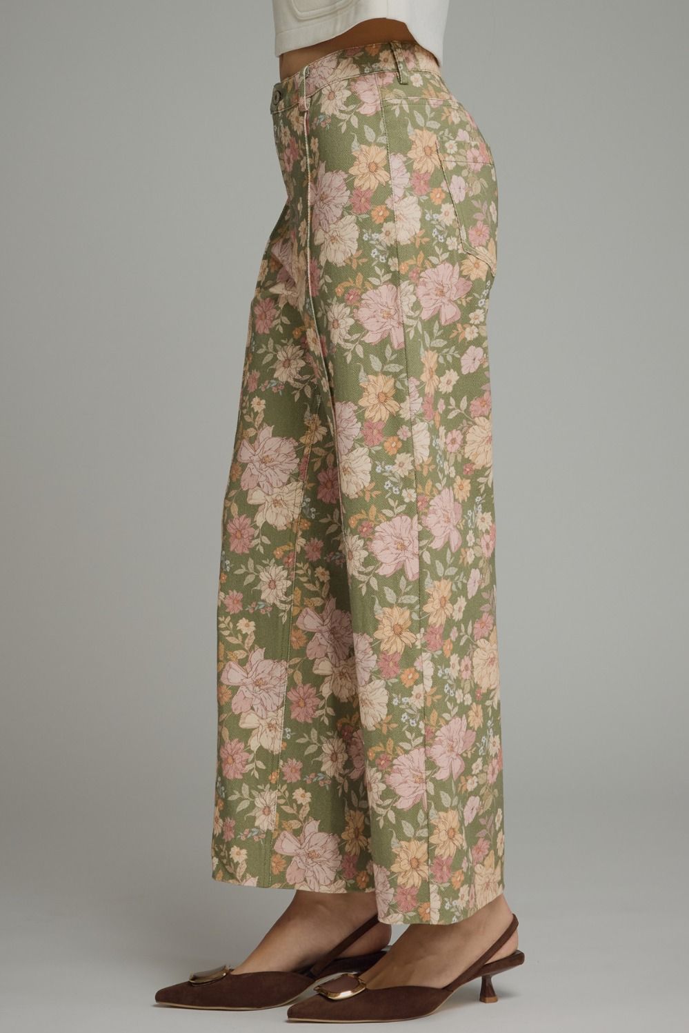 Ivanna Olive Floral Pant